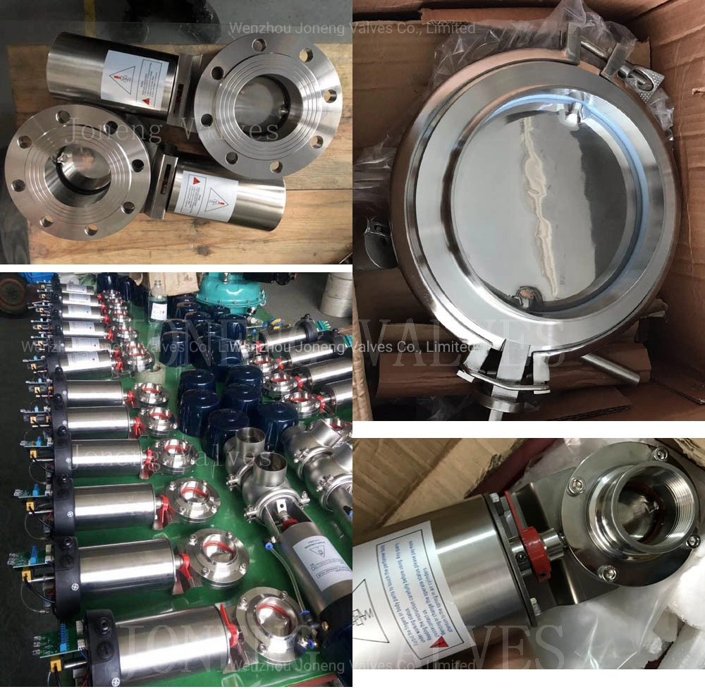 Stainless Steel Sanitary Sanitaire Food Grade Milk Pneumatic Vacuum Butterfly, Diaphragm, Safety Relief Valve, Non Return Check Ball Control Valve (JN-BV1001)