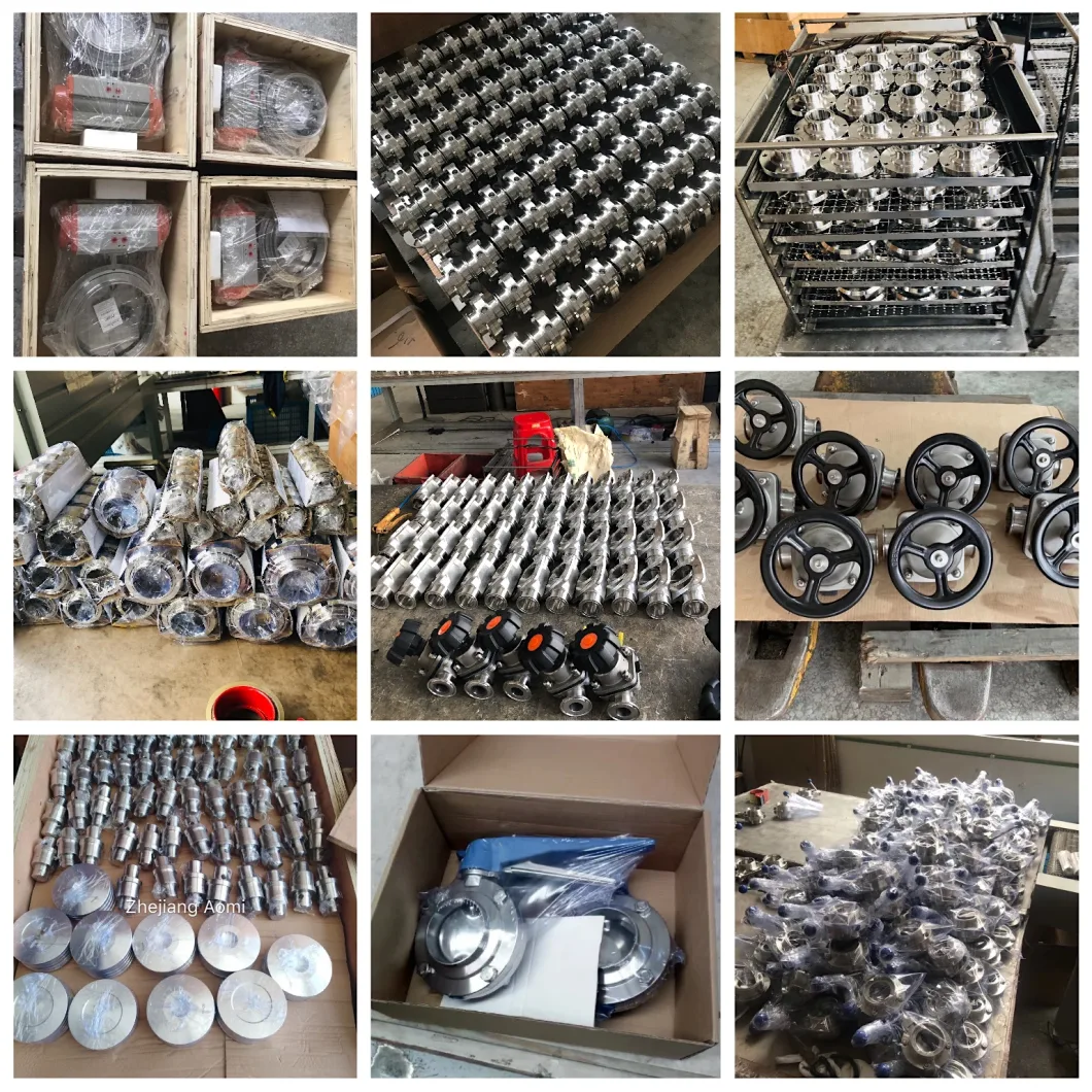 Stainless Steel SS316L Sanitary Three Pieces Ball Valve with Welding Ends