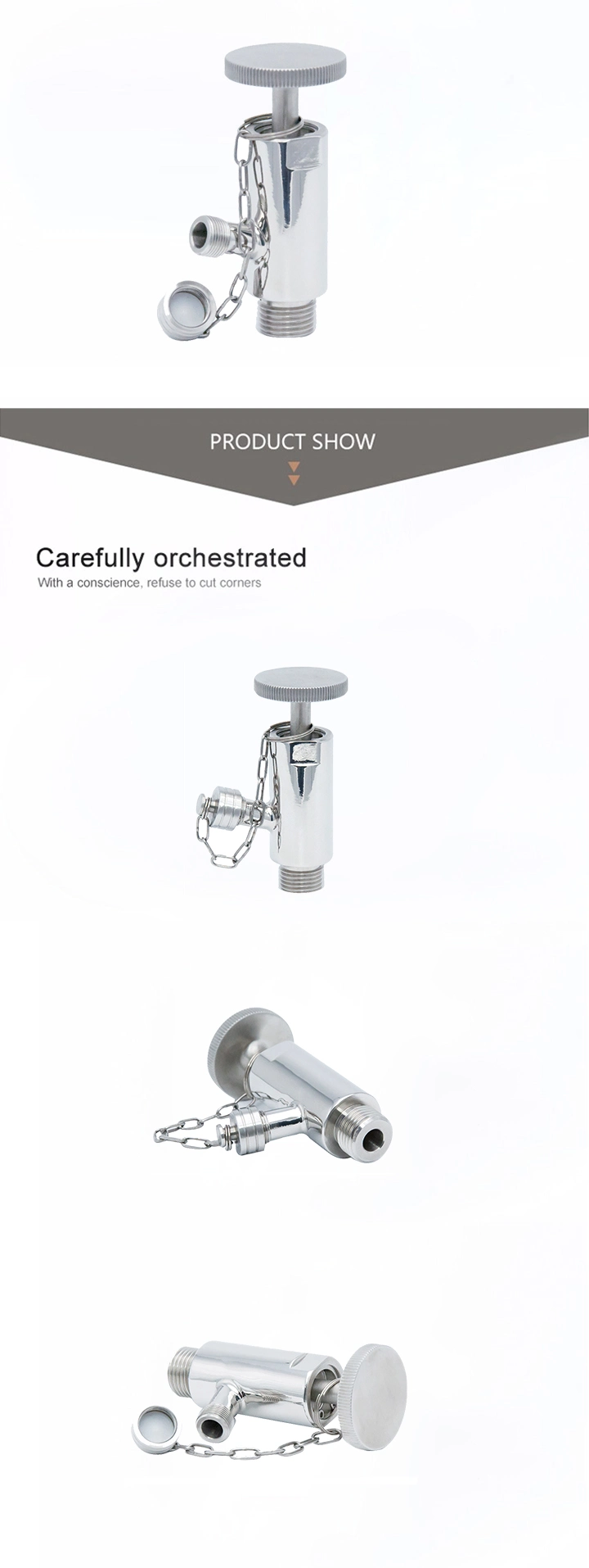 316L Sanitary Stainless Steel Aseptic Sampling Valve with Thread End